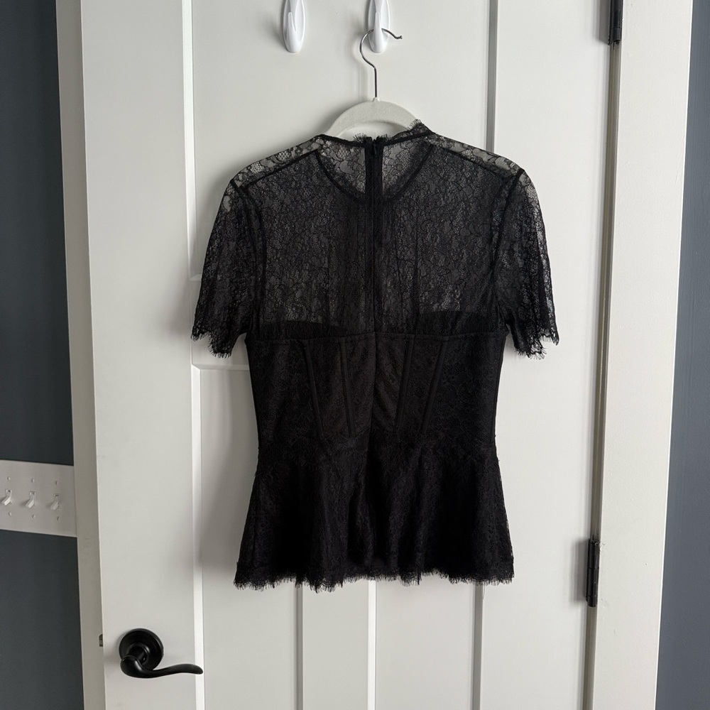 Jonathan Simkhai Kehlani Lace Yoke Corset Top - Picture 7 of 9